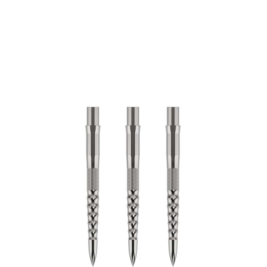 Mission Caliburn 26mm EVO Dart Points, Ripple, Silver