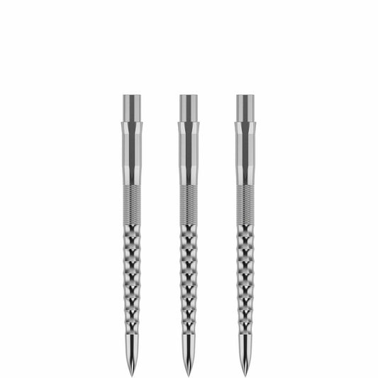 Mission Caliburn 32mm EVO Dart Points, Ripple, Silver