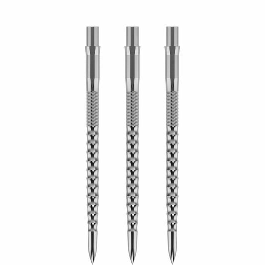 Mission Caliburn 38mm EVO Dart Points, Ripple, Silver