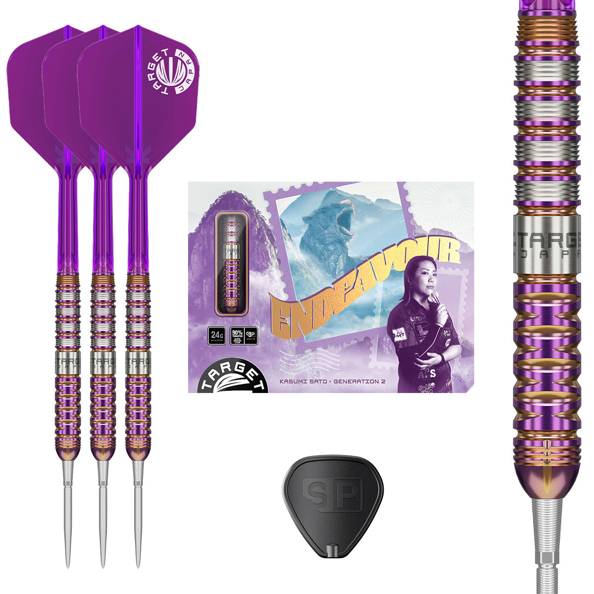 Target Japan Endeavour G2 90% Tungsten SP Steel Tip Darts