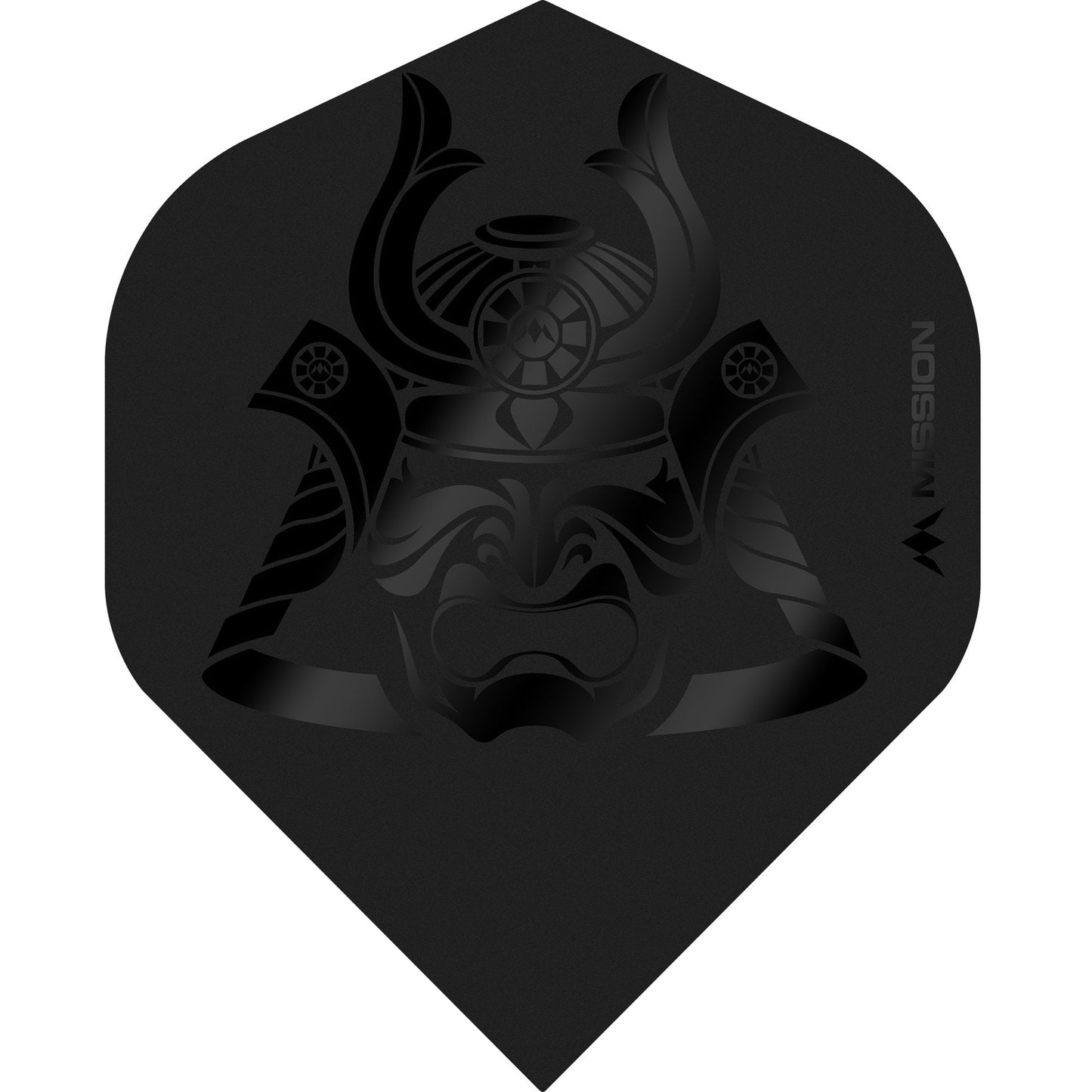 Mission Kuru Solo Dart Flights, Black, No 2 Shape, 100 Micron