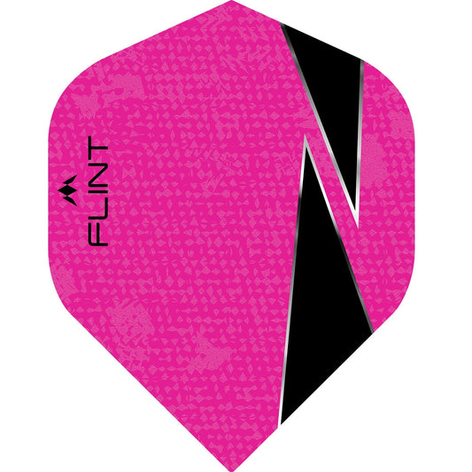 Mission Flint-X Dart Flights, Pink, No 2 Shape, 100 Micron