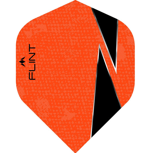 Mission Flint-X Dart Flights, Orange, No 2 Shape, 100 Micron