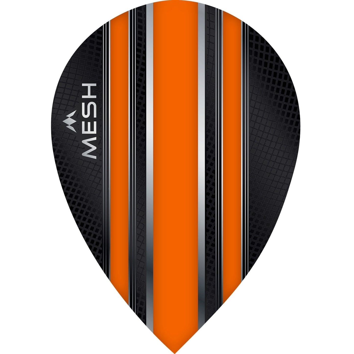 Mission Mesh Dart Flights, Orange, Pear Shape, 100 Micron