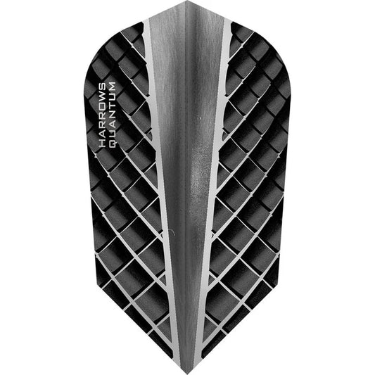 Harrows Quantum Dart Flights, Black, Slime Shape, 100 Micron