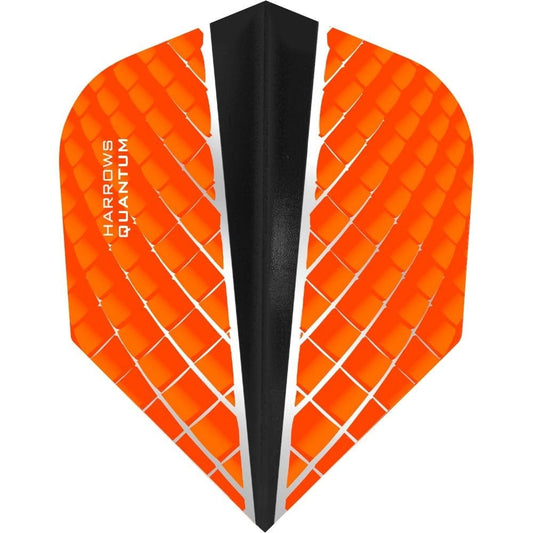 Harrows Quantum X Dart Flights, Orange, No 6 Shape, 100 Micron