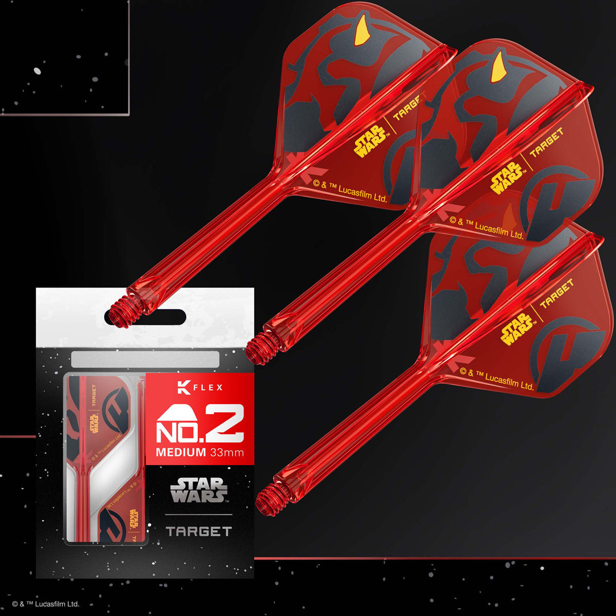 STAR WARS™ | TARGET Darth Maul K-Flex No2 Integrated Flights and Shafts