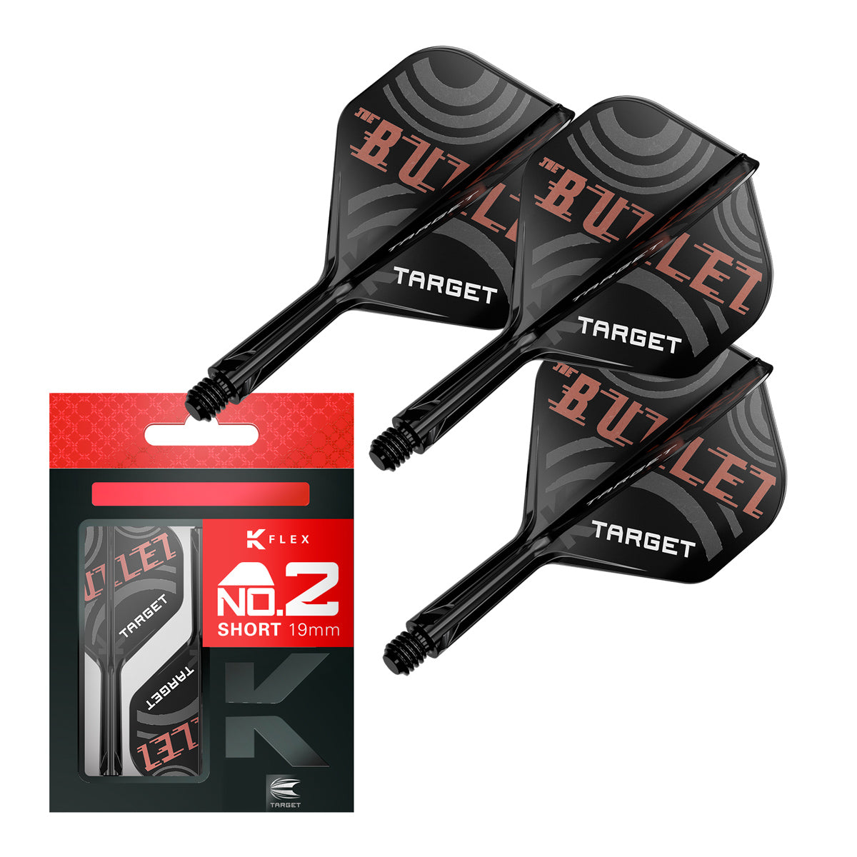 Stephen Bunting No2 K-Flex One Piece Dart Flights by Target