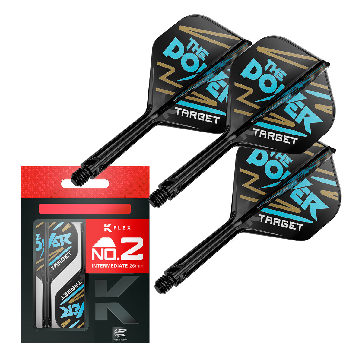 Phil Taylor No2 K-Flex One Piece Dart Flights by Target