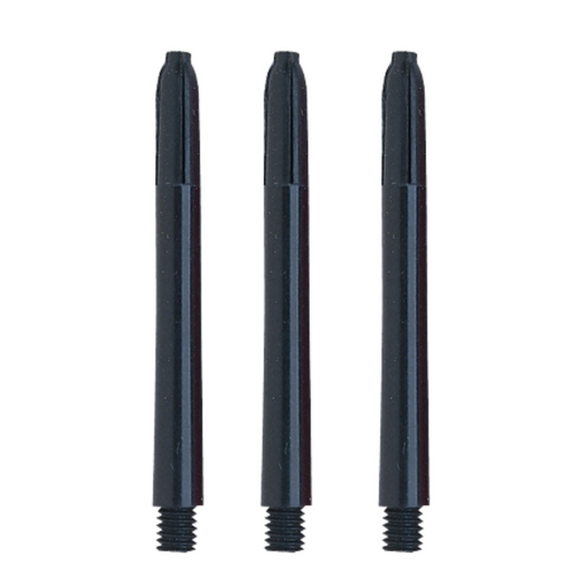 Nylon Dart Shafts, Black, Medium Length