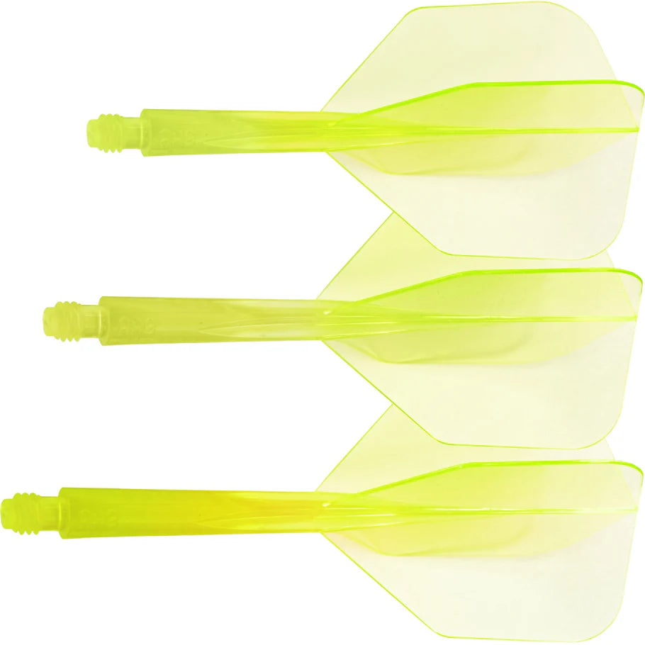 Condor AXE Dart Flights ,Neon Yellow, Small, Long Length
