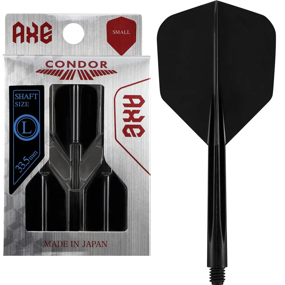 Condor AXE Dart Flights , Black, Small, Medium Length