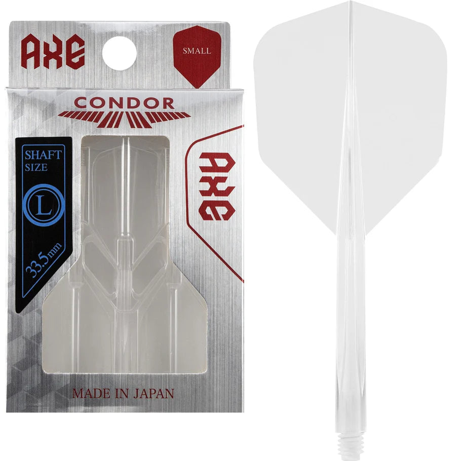 Condor AXE Dart Flights , Clear, Small, Medium Length