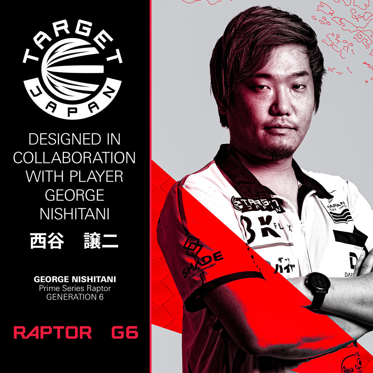 Target Japan Prime Series Raptor G6 90% Tungsten SP Steel Tip Darts