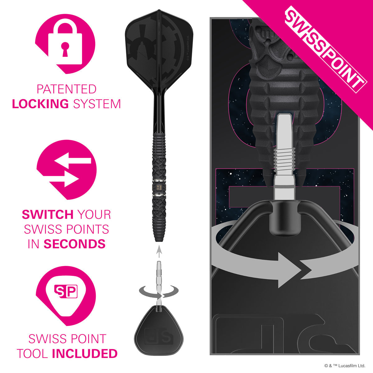 STAR WARS™ | TARGET Darth Vader 95% Tungsten Steel Tip Darts