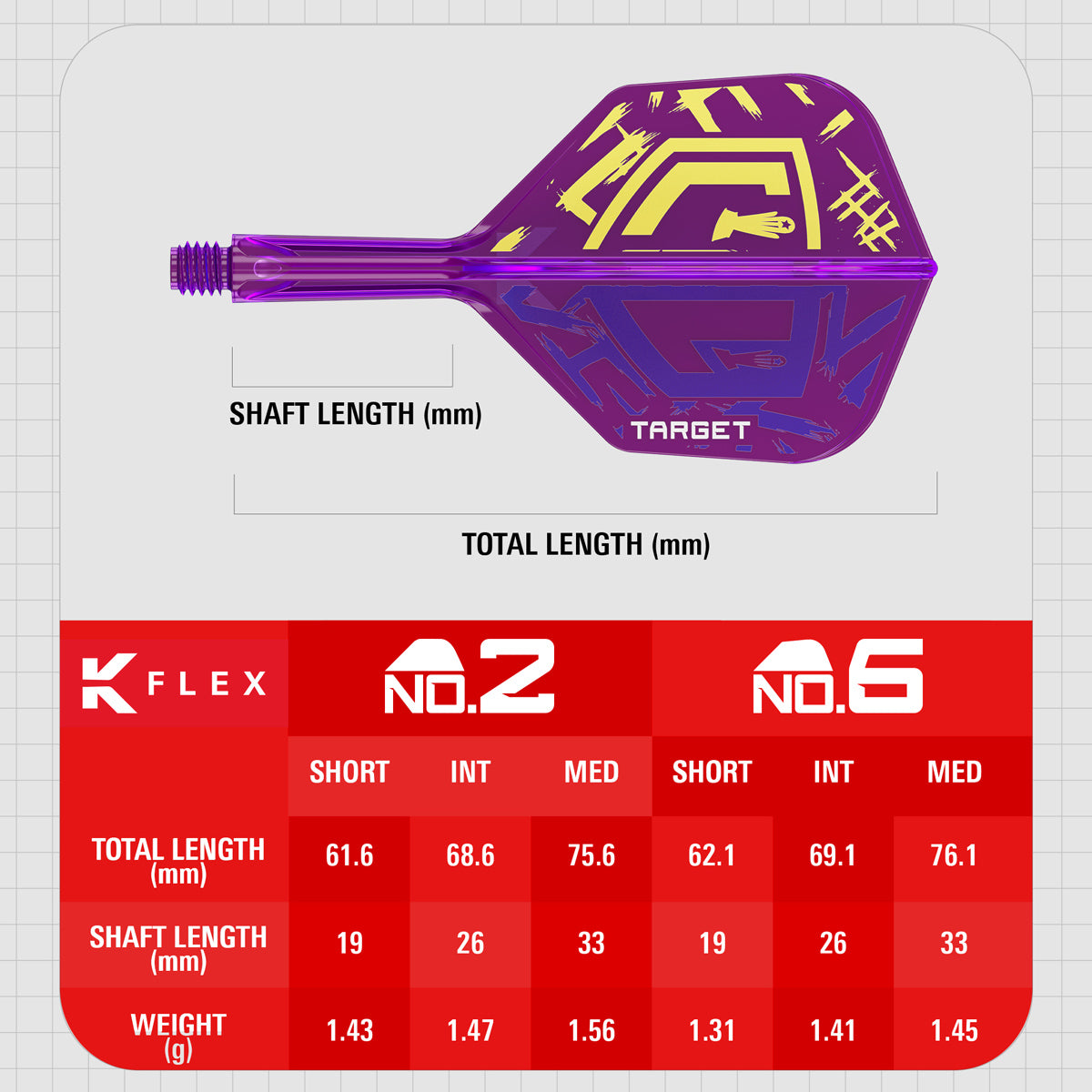 Luke Littler World Champion K-Flex One Piece Dart Flights by Target