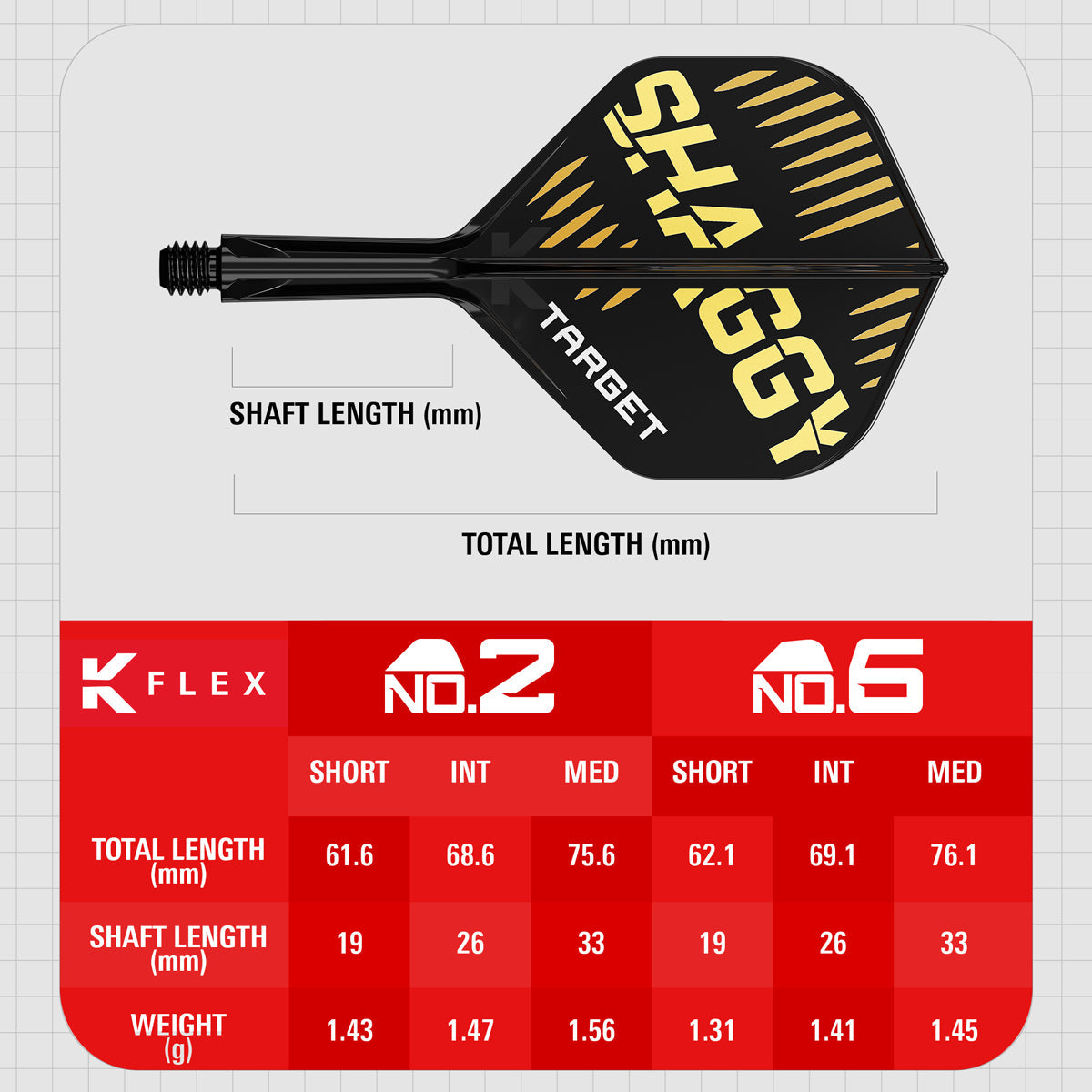 Scott Williams No2 K-Flex One Piece Dart Flights by Target