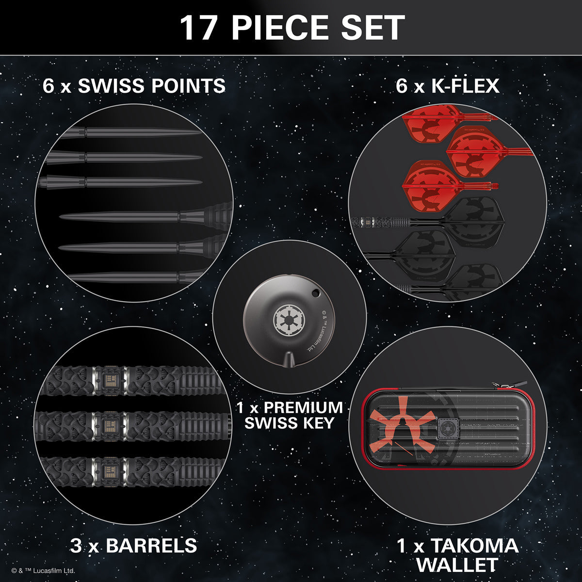 STAR WARS™ | TARGET Darth Vader 95% Tungsten Steel Tip Darts