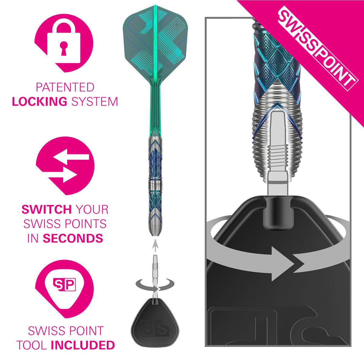 Target Japan Kaze Series Ceros 03 90% Tungsten SP Steel Tip Darts