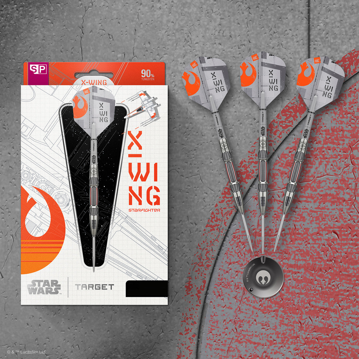 STAR WARS™ | TARGET X-Wing 90% Tungsten Steel Tip Darts