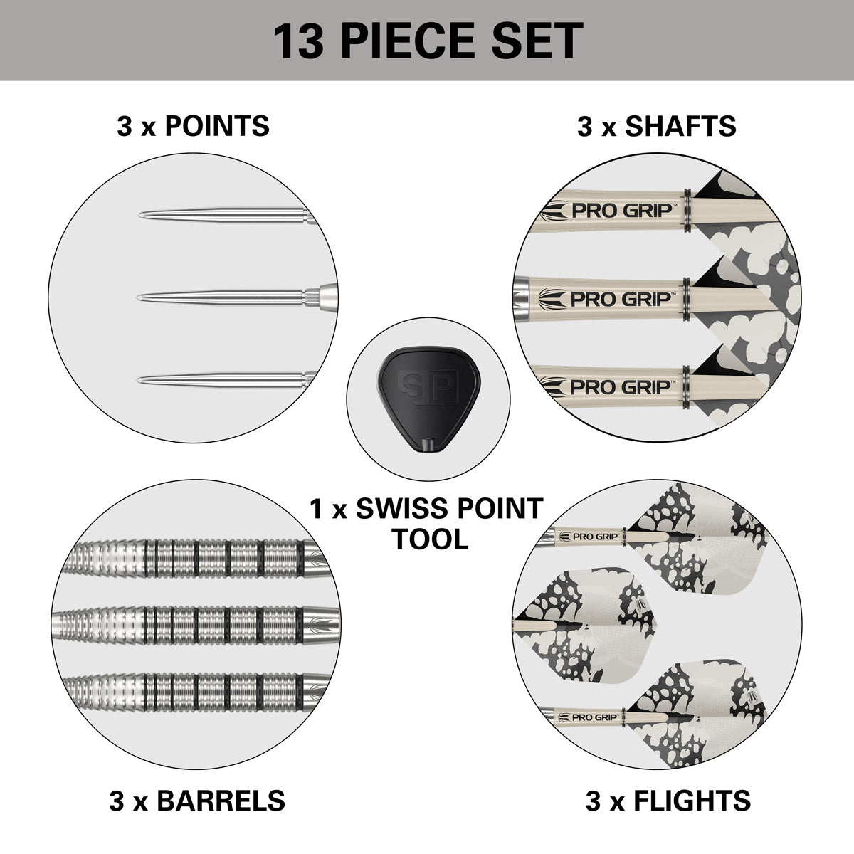 Exo 02 90% Tungsten SP Steel Tip Darts by Target