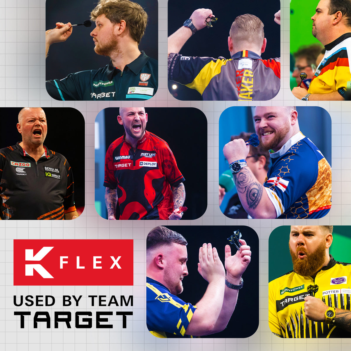 Luke Littler World Champion K-Flex One Piece Dart Flights by Target