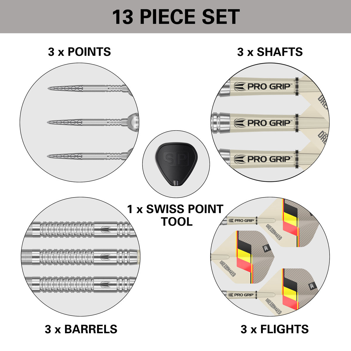 Dimitri van den Bergh G2 90% Tungsten Steel Tip Darts by Target