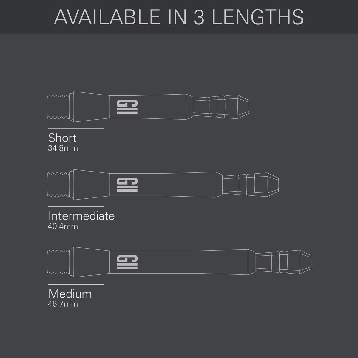 Phil Taylor Raw Power G11 Titanium Dart Stems / Shafts by Target