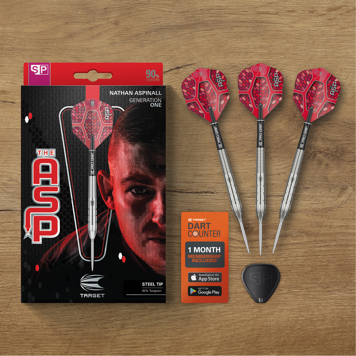 Nathan Aspinall G1 90% Tungsten SP Steel Tip Darts by Target