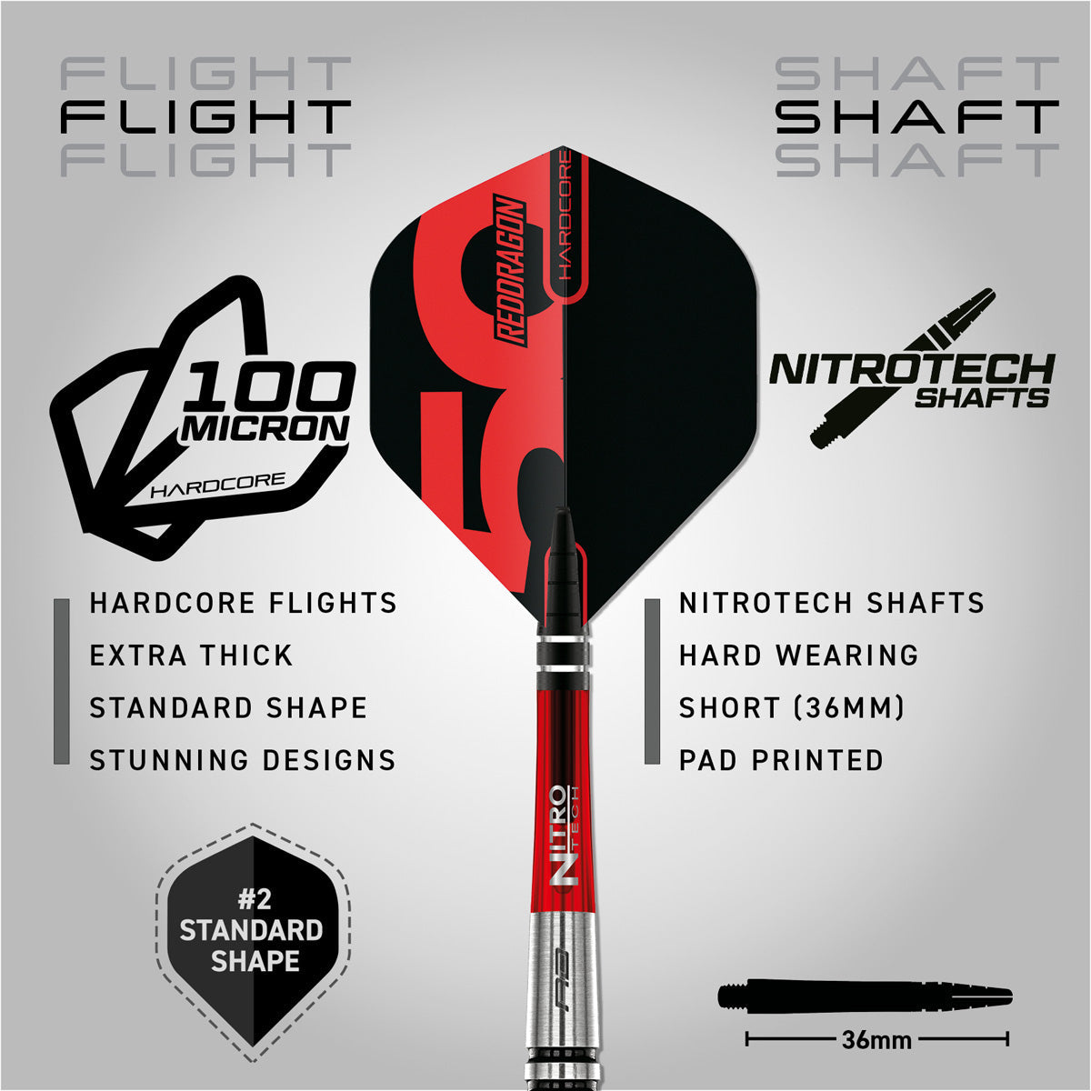 Red Dragon Torpedo 2 80% Tungsten Steel Tip Darts
