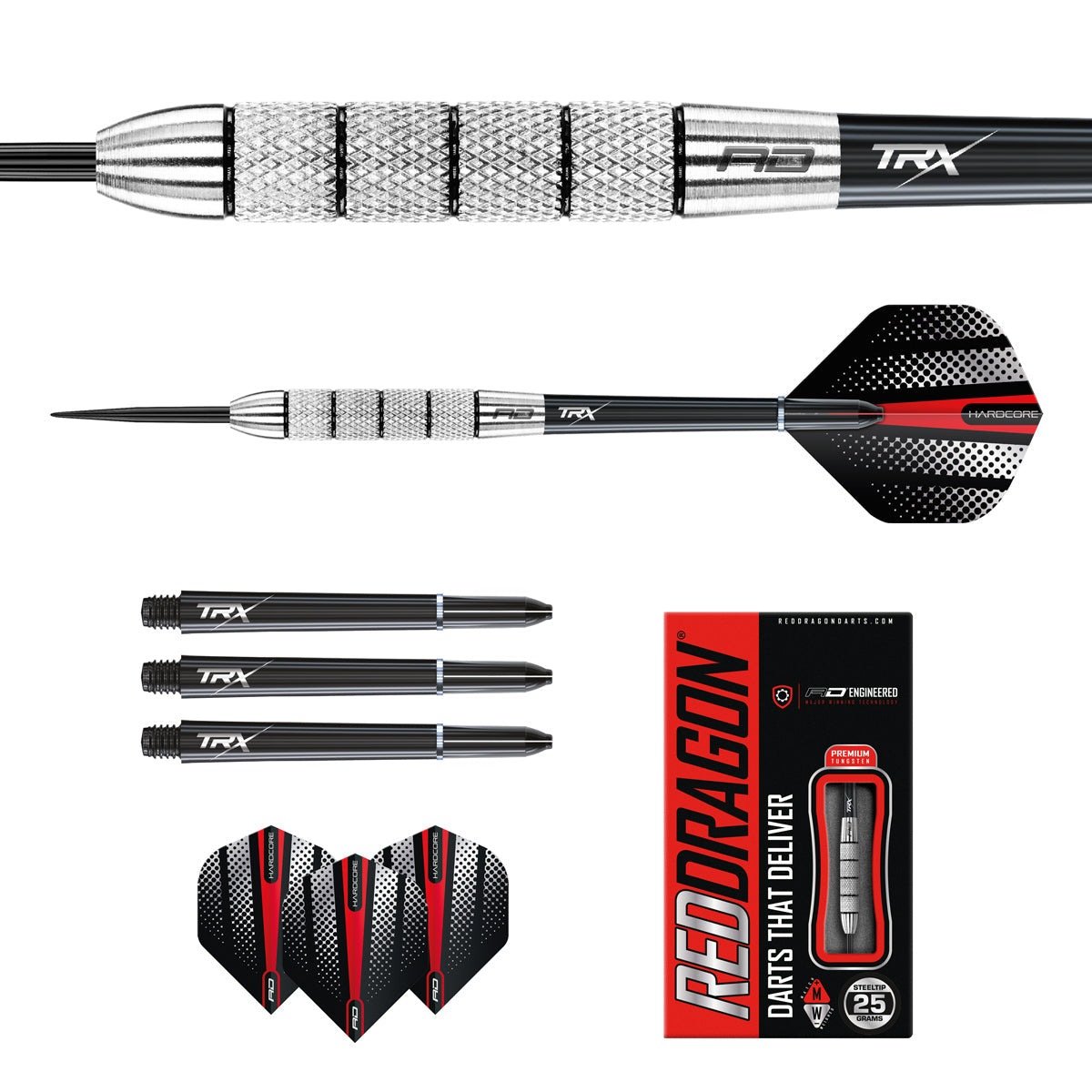 Goldfire 80% Tungsten Steel Tip Darts by Red Dragon