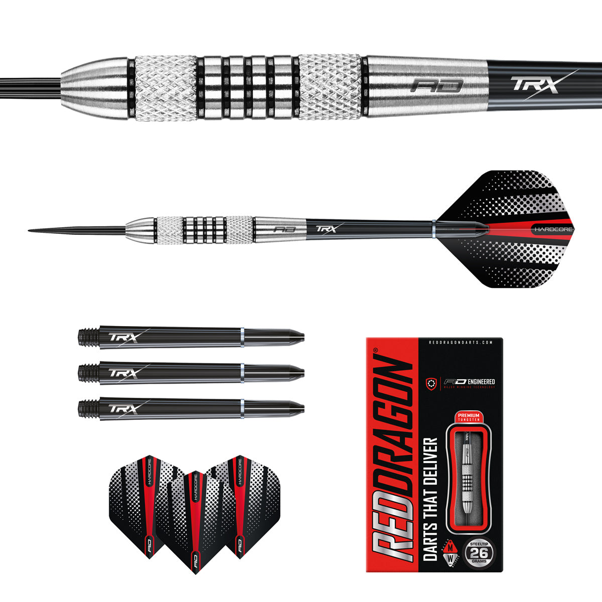 Nimrod 80% Tungsten Steel Tip Darts by Red Dragon