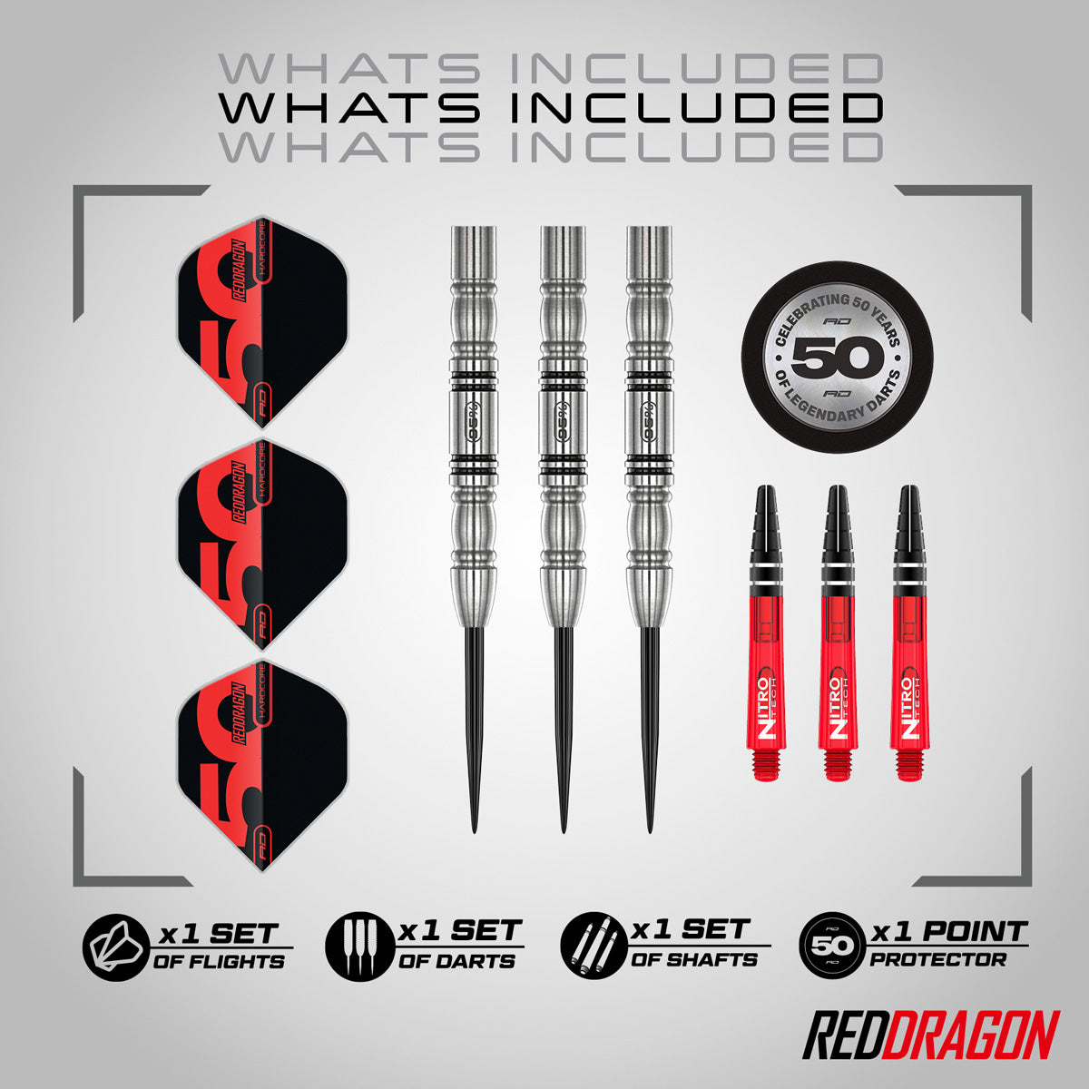 Red Dragon Penetrator 4 95% Tungsten Steel Tip Darts