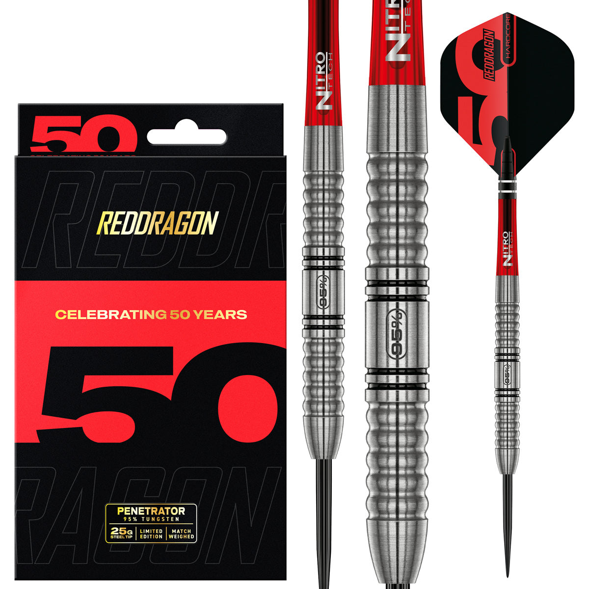 Red Dragon Penetrator 1 95% Tungsten Steel Tip Darts