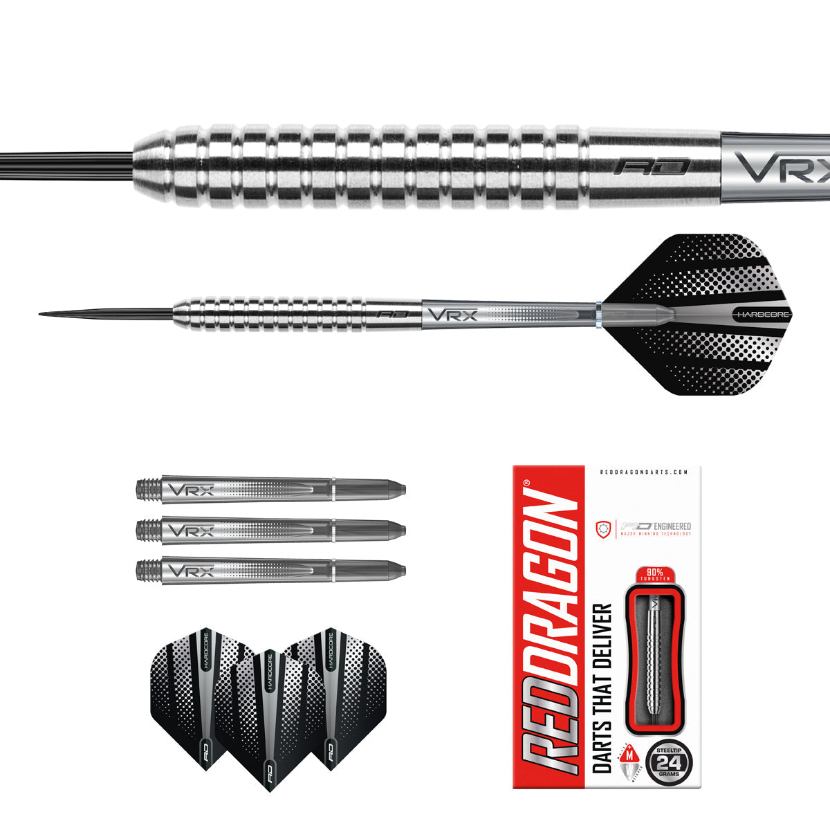 Rebel 90% Tungsten Steel Tip Darts by Red Dragon