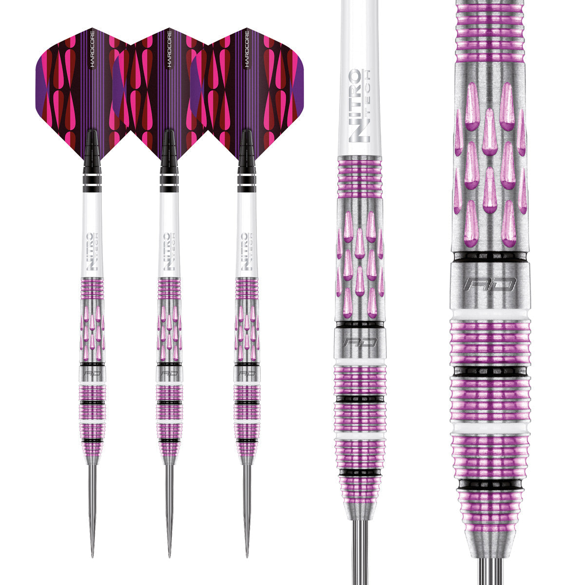 Artura Shocking Pink 90% Tungsten Steel Tip Darts by Red Dragon