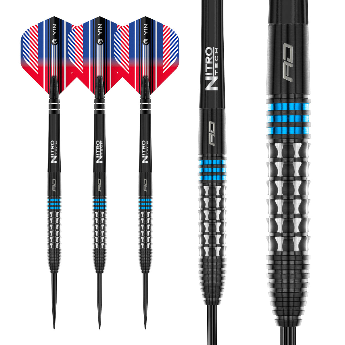 Vengeance Blue 90% Tungsten Steel Tip Darts by Red Dragon