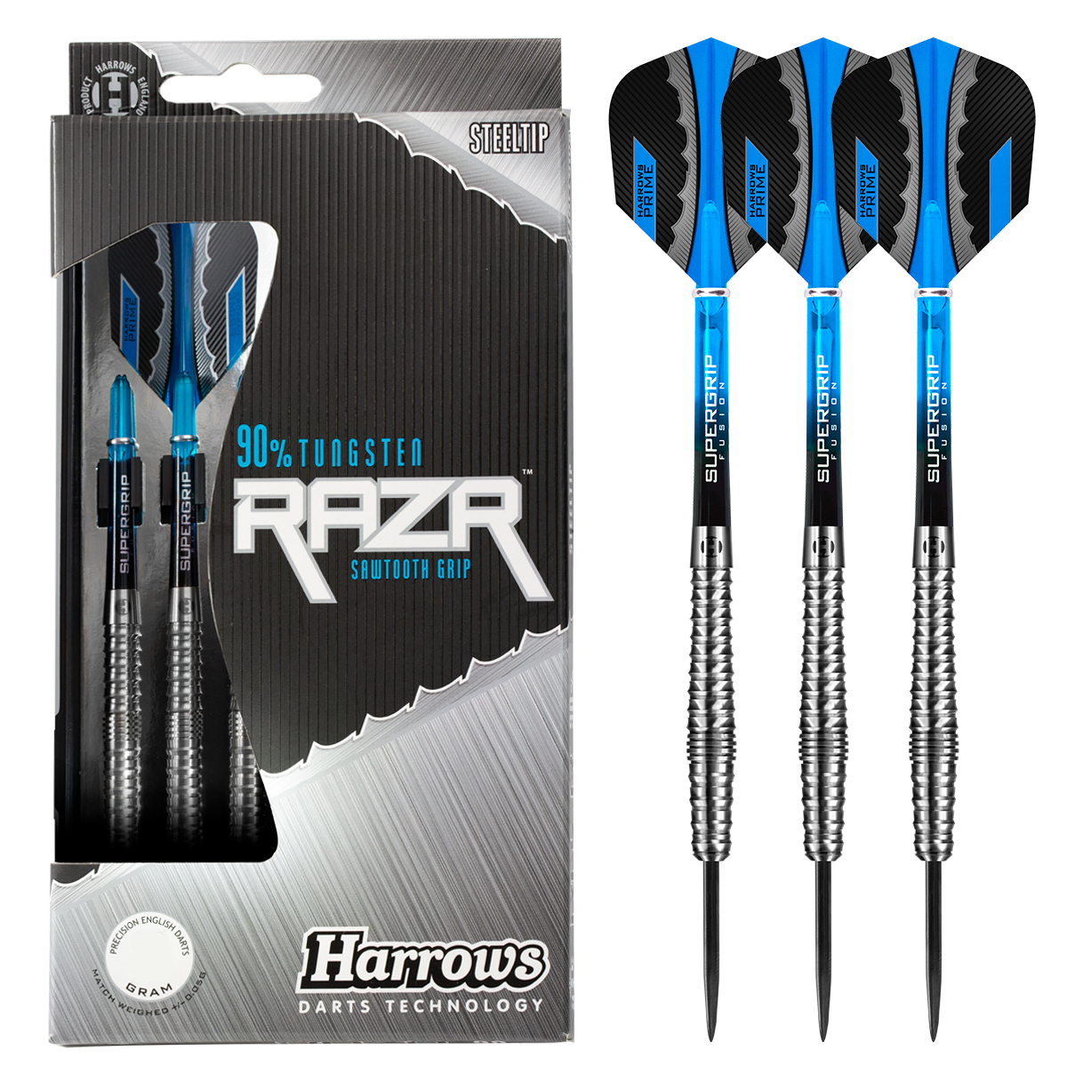 Harrows Razr Bulbous 90% Tungsten Steel Tip Darts
