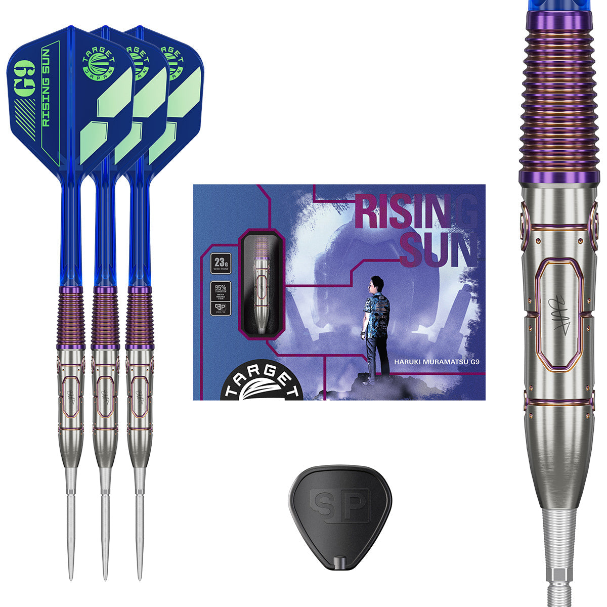 Rising Sun G9 90% Tungsten Steel Tip Darts by Target Japan