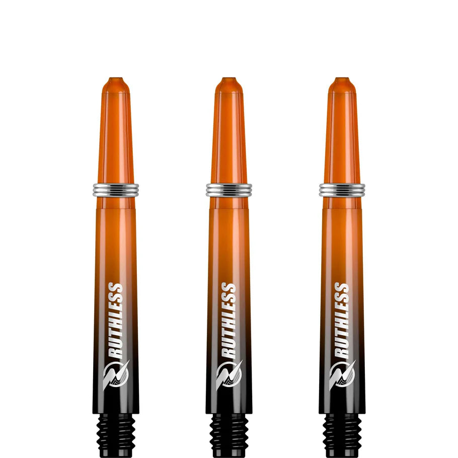 Ruthless Deflectagrip Plus Dart Shafts, Orange, Intermediate Length