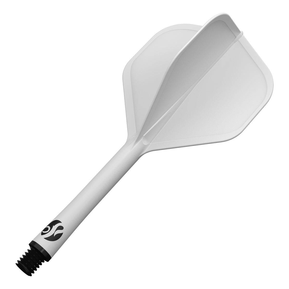 Flight Deck White One Piece Dart Flight and Shaft System by Shot