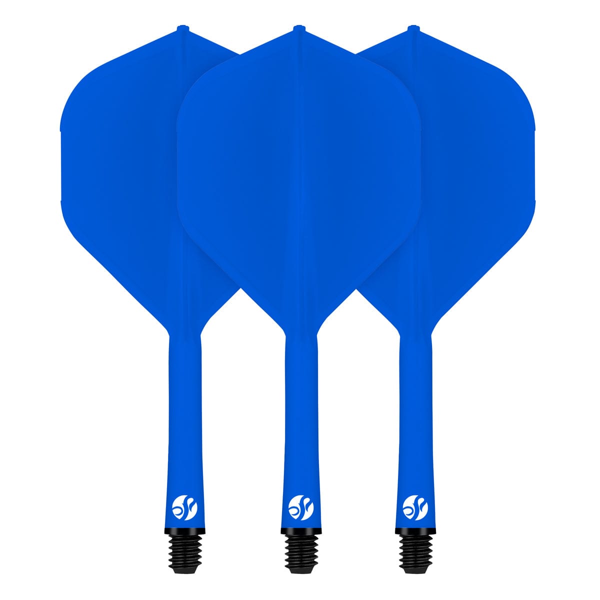 Shot Flight Deck - One Piece Dart Flight and Shaft System - Blue