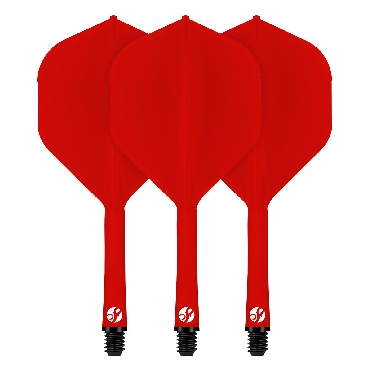 Flight Deck Red One Piece Dart Flight and Shaft System by Shot