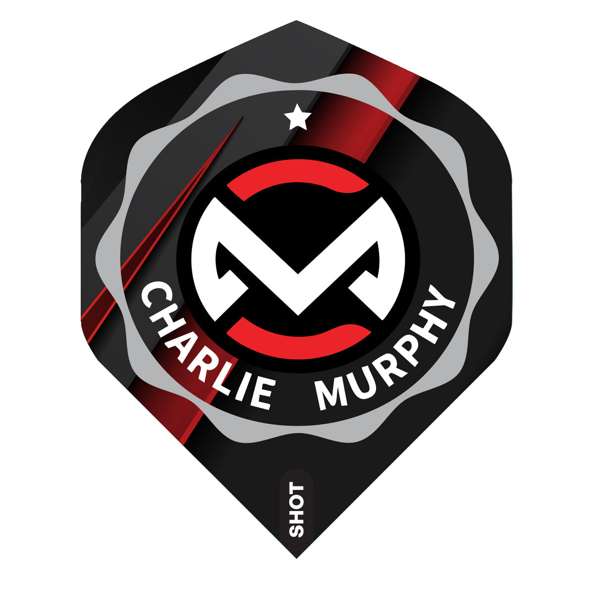 Shot Collab Pro Series Charlie Murphy 90% Tungsten Steel Tip Darts