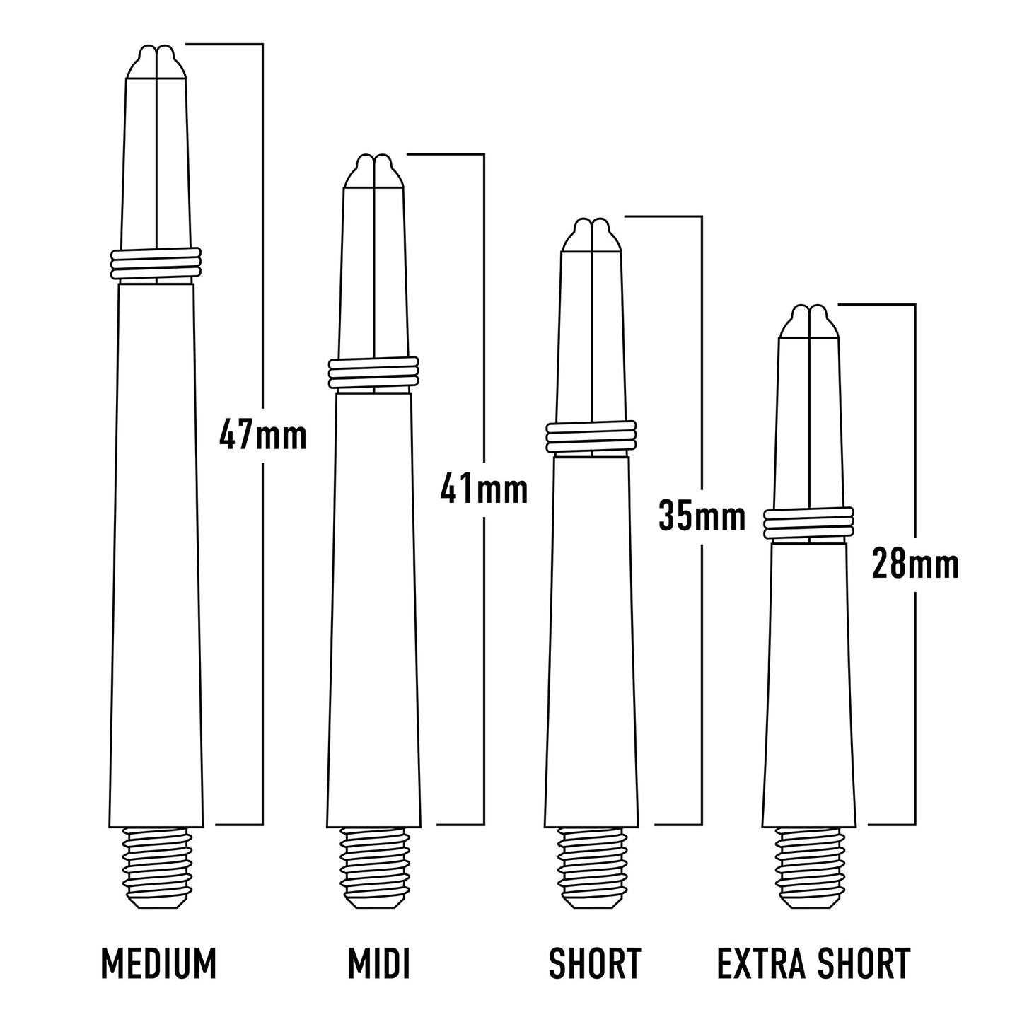 Harrows Nylon Dart Shafts