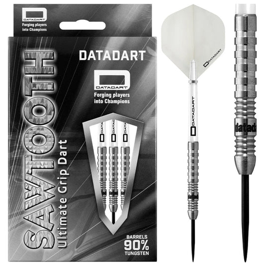 Datadart Sawtooth 21 Gram Steel Tip Darts, 90% Tungsten