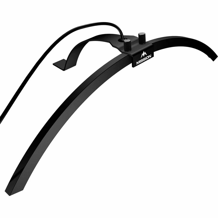 Mission Torus 100 Dartboard Lighting, Folding Portable Travel Light, Red