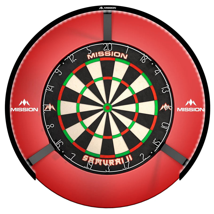 Mission Torus 270 Dartboard Lighting, Bright Light, Black Ring