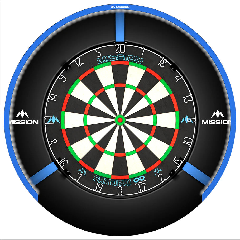 Mission Torus 270 Dartboard Lighting, Bright Light, Blue Ring