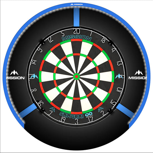 Mission Torus 270 Dartboard Lighting, Bright Light, Blue Ring